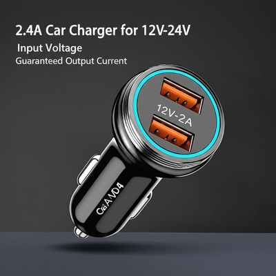 खरीदें दोहरी यूएसबी कार चार्जर 12V-24V इनपुट 2.4A 3.0A आउटपुट online manufacture
