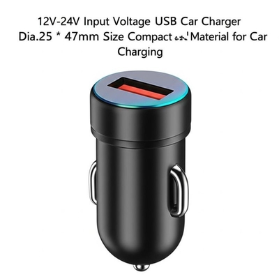 खरीदें 2.4A दोहरी USB कार चार्जर 12V-24V इनपुट स्मार्टफोन टैबलेट के लिए online manufacture