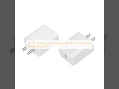 AC-DC स्विचिंग पावर सप्लाई 24w 36v 45w ओवर वोल्टेज सुरक्षा के साथ